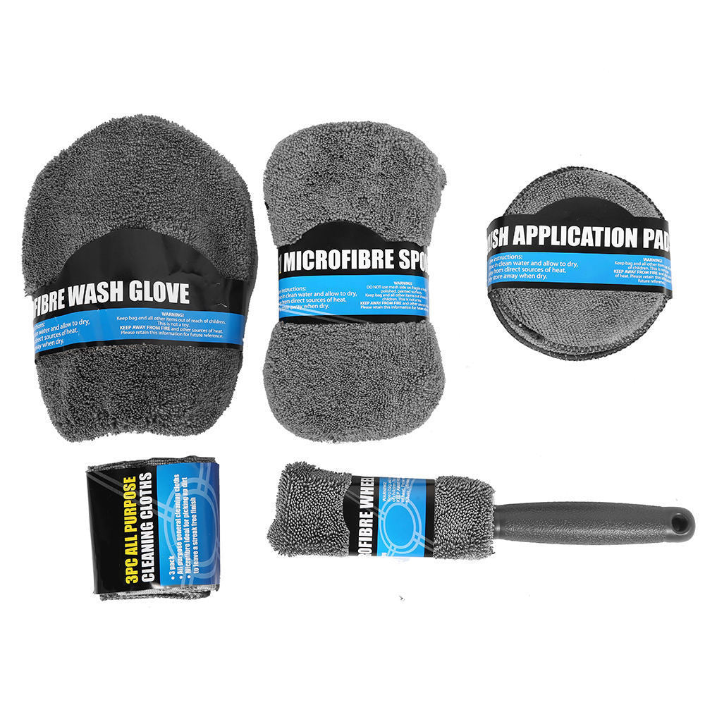 Autowasch-Reinigungsset, 9-teilig, multifunktionales Haushalts-Autoreinigungsset