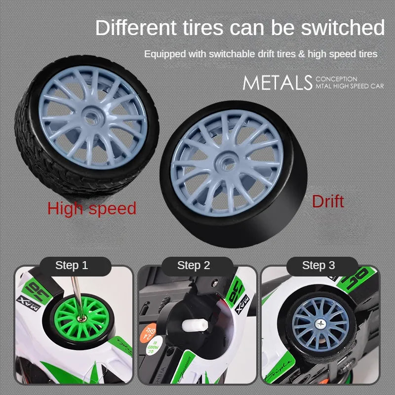 RC-Drift-Auto mit 2,4-GHz, Maßstab 1:24, Funkfernsteuerung Rennwagen