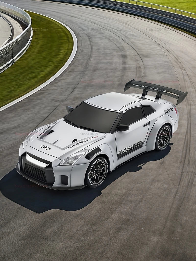 RC Drift Car 2,4 GHz, Maßstab 1:24, Allradantrieb, 20 km/h, Hochgeschwindigkeits-Fernsteuerungsauto mit LED-Leuchten, Driftreifen