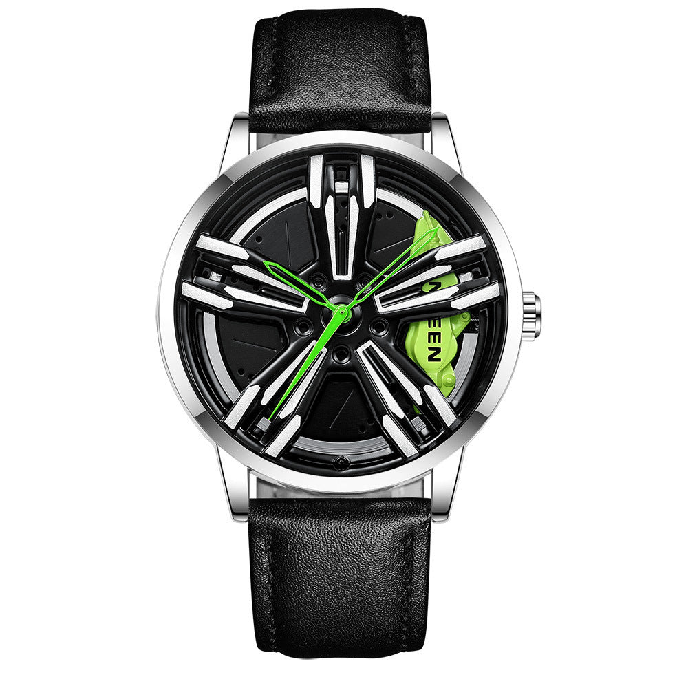 Herren Uhr im Felgendesign