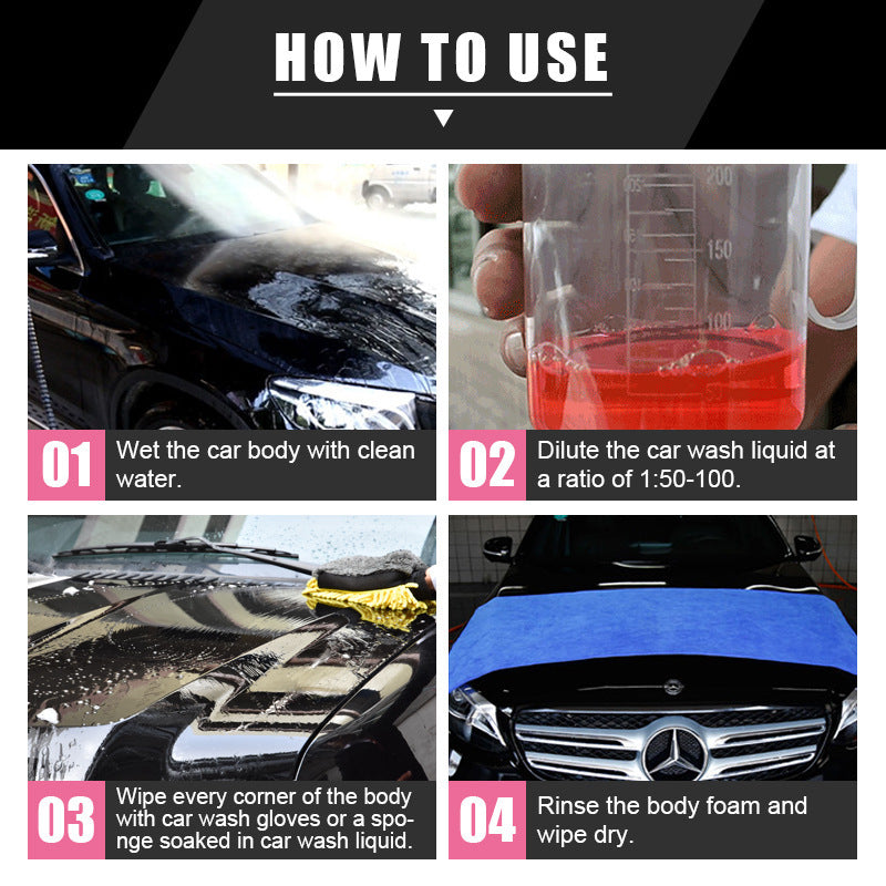 Autoshampoo starkes Reinigungsmittel für Autowäsche